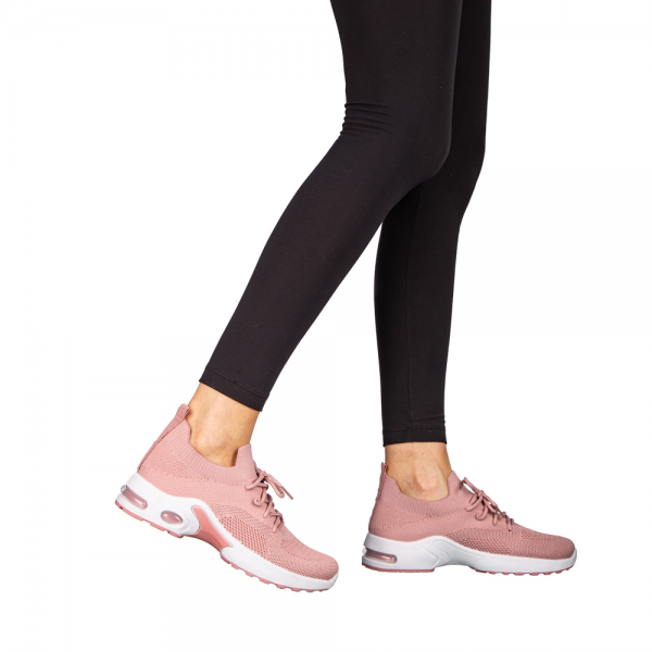 Fepa textil anyagból készült rózsaszín női sportcipő, 3 - Kalapod.hu
